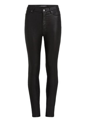 Karl Lagerfeld metallic-finish skinny jeans - Black