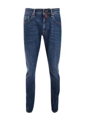 Sartoria Tramarossa logo-patch jeans - Blue