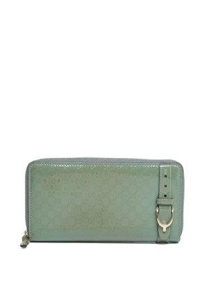 Gucci Pre-Owned leather belted wallet - Green