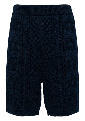 Marni knitted knee-length shorts - Blue