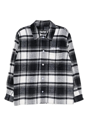 Sinclair checked shirt jacket - Blue