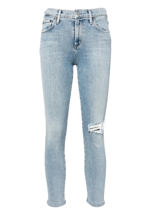AGOLDE Sophie ripped skinny jeans - Blue