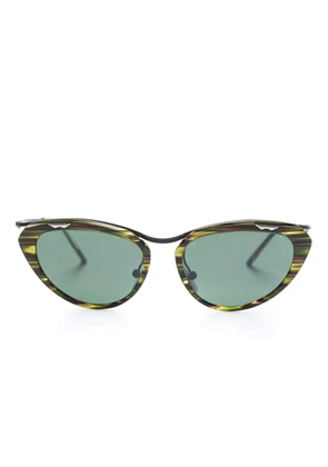 Solamor1946 cat-eye frame sunglasses - Green