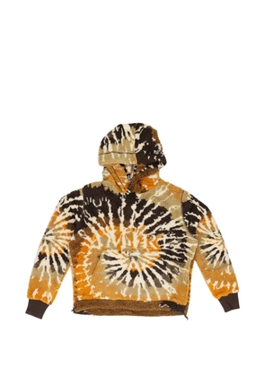 AMIRI tie-dye fleece hoodie - Brown