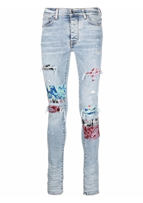 AMIRI distressed skinny jeans - Blue