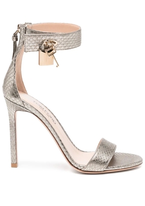TOM FORD 115mm leather sandals - Silver