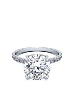 Tilla 14K white gold Accented lab-grown diamond ring - Silver