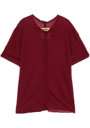 Uma Wang cashmere T-shirt - Red