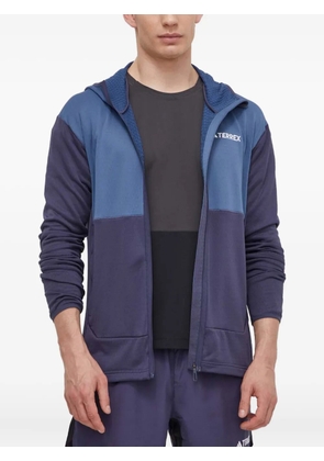 adidas panelled zip-up hoodie - Blue