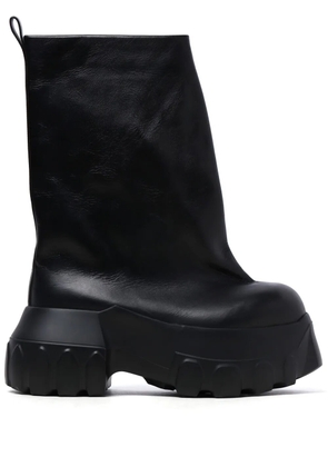 Rick Owens mid-calf leather boots - Black