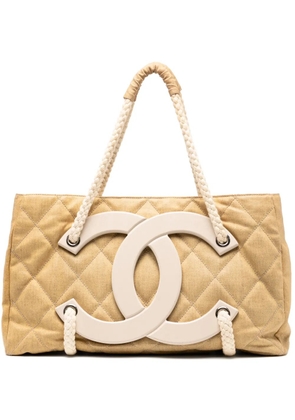 CHANEL Pre-Owned 2008 Cruise Yacht Coated Canvas tote bag - Brown