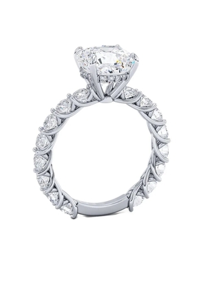 Tilla 14K white gold diamond engagement ring - Silver