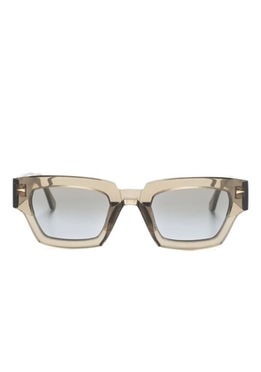 Ahlem Magenta geometric-frame sunglasses - Brown