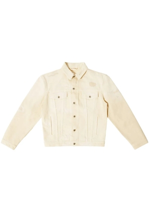 Heron Preston logo-patch cotton jacket - White