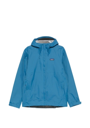 Patagonia logo-patch hooded jacket - Blue