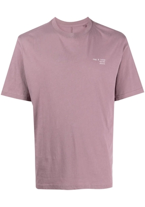 rag & bone 425 logo-print cotton T-shirt - Purple