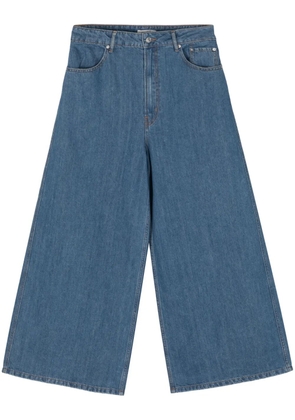 Gauchère mid-rise wide-leg trousers - Blue