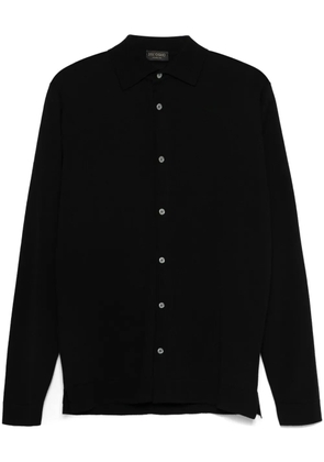 Dell'oglio merino wool shirt - Black