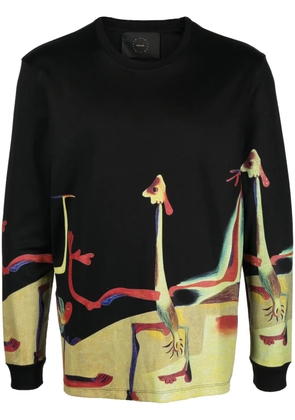 Limitato Joan Miró-print cotton sweatshirt - Black