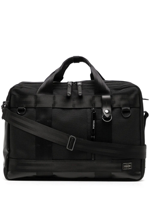 Porter-Yoshida & Co. panelled laptop bag - Black