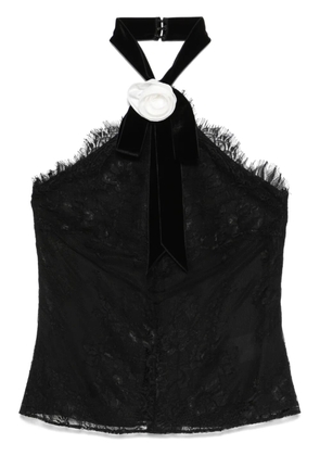 NISSA corded-lace top - Black