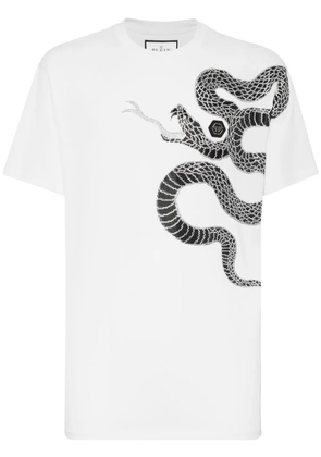 Philipp Plein snake-embellished T-shirt - White