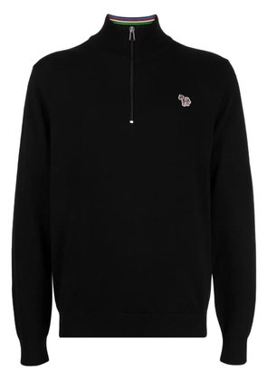 PS Paul Smith zebra-appliqué jumper - Black