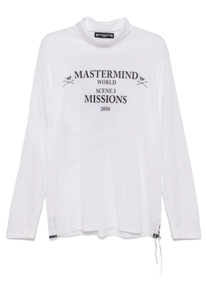 Mastermind World logo print long sleeve t-shirt - White