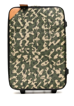 Louis Vuitton Pre-Owned 2008 monogram camouflage Pegase 60 suitcase - Green