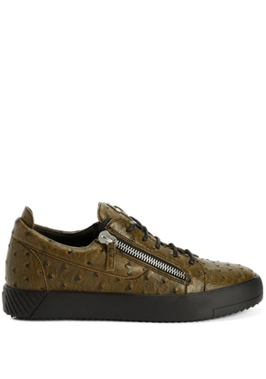 Giuseppe Zanotti Frankie double-zip low-top sneakers - Green