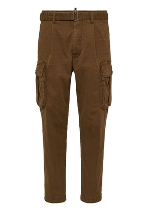DSQUARED2 tapered-leg cargo trousers - Brown