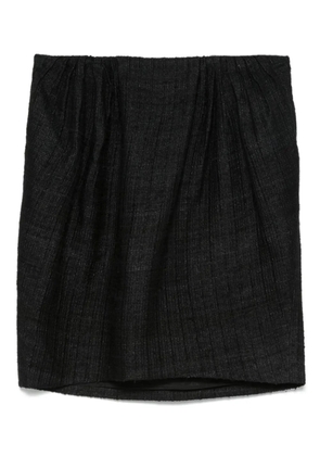 John Galliano Pre-Owned 2000s silk boucle skirt - Black