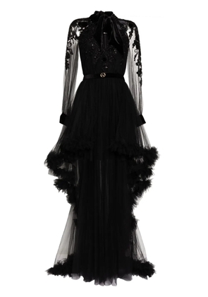 Saiid Kobeisy bead-embellished dress - Black