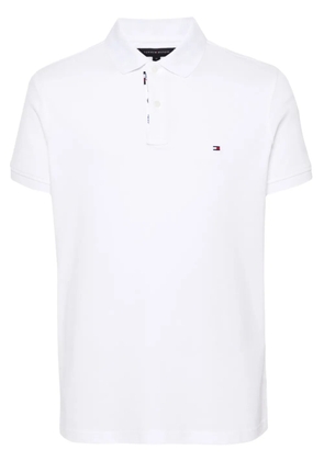 Tommy Hilfiger logo-embroidered polo shirt - White