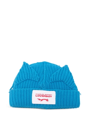 Charles Jeffrey Loverboy ears beanie hat - Blue