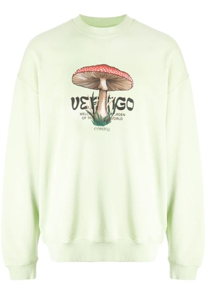 COUNTY OF MILAN graphic-print cotton sweatshirt - Green