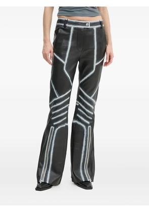 STAND STUDIO zip-detail trousers - Black