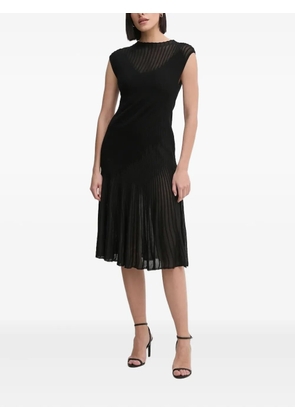 DVF Diane von Furstenberg Rick pleated midi dress - Black