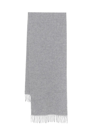 Lauren Ralph Lauren embroidered-logo scarf - Grey