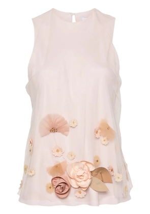 Viktor & Rolf floral-appliqué blouse - Pink