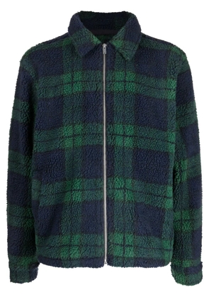 Holzweiler checkered recycled polyester shirt jacket - Green