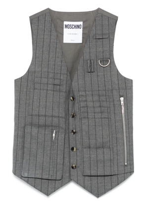 Moschino striped waistcoat - Grey