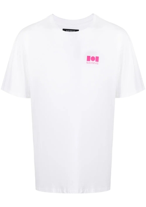 Nahmias logo-print cotton T-shirt - White