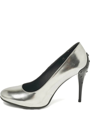 Tod's Vintage pre-owned 120mm leather pumps - Silver