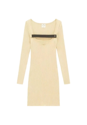 Courrèges long-sleeve dress - Neutrals