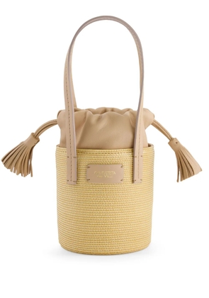 Giambattista Valli logo-patch beach bag - Neutrals
