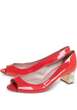 Miu Miu Pre-Owned 2024 50mm crystal-embellished pumps - Red