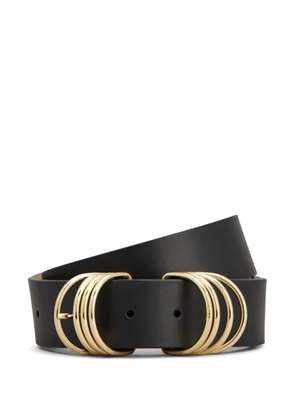 Tod's ringed leather belt - Black