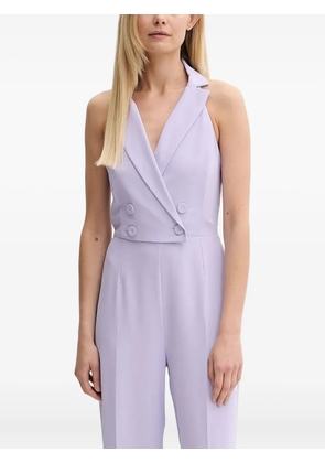 Patrizia Pepe double-breasted halterneck jumpsuit - Purple