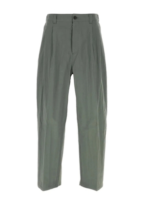 Maison Margiela pleated plaid-insert trousers - Green